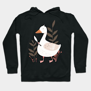 Goose with Knife Funny Boho Style Hoodie